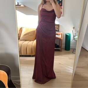 Significant Other Amelie maxi dress in burgundy sangria